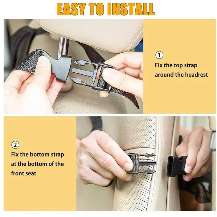 Car Seat Back Storage Bag – Large Capacity, Portable Organizer