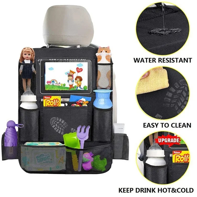 Car Seat Back Storage Bag – Large Capacity, Portable Organizer
