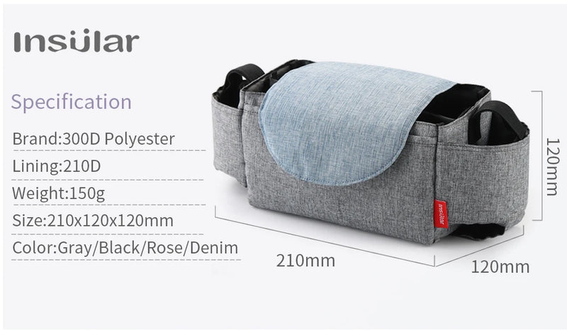 Insulated Diaper & Bottle Bag – Mummy Organizer On the Go