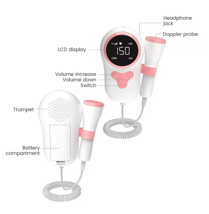 Bloom Fetal Doppler – Baby Heart Rate Monitor 3.0MHz