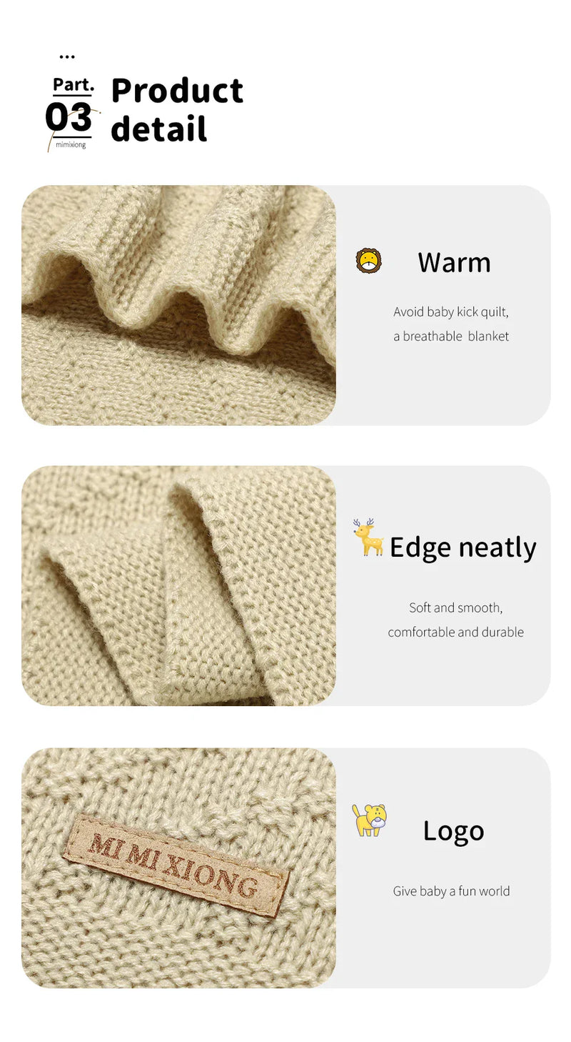 90×70cm newborn baby blanket